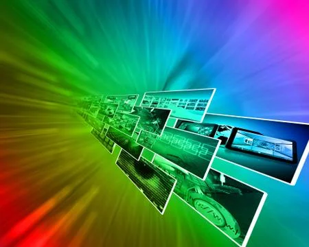 Image perspective Illustrazione stock