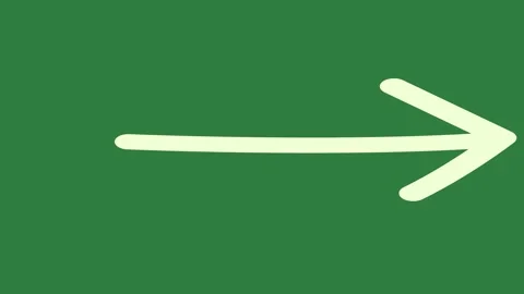 An image of a phone with green background and white arrow on green screen Video stock 335696735