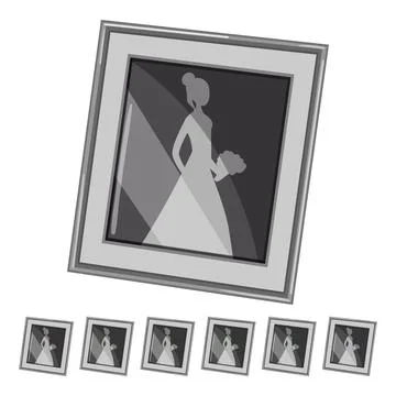 Image photo frame cartoon vector graphic Stock Illustration