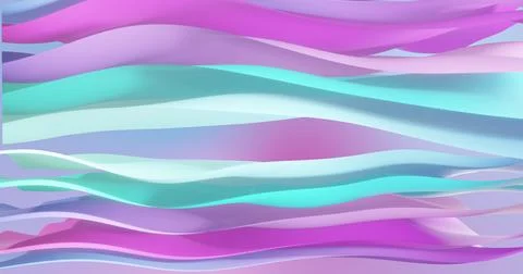 Image of pink to blue gradient layers waving over gradient background Stock Photos