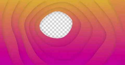 Image of pink to orange gradient lines waving in seamless loop on white Illustrazione stock