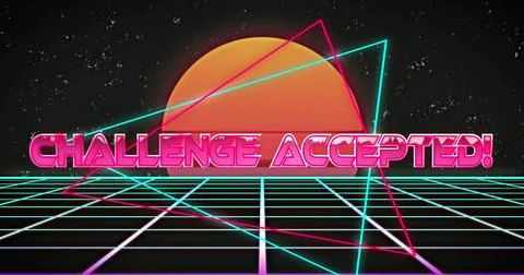 Image of pink text level up over clouds and grid Foto stock