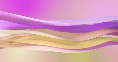 Image of pink to yellow gradient layers waving over gradient background 스톡 사진
