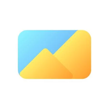 Image pixel perfect flat gradient color ui icon Illustrazione stock