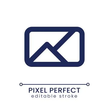 Image pixel perfect linear ui icon Stock Illustration