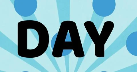 Image of pizza day text and pizza icons over stripes on blue background Ilustração Stock