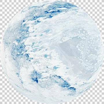 Image of planet earth and clouds Stock Illustration