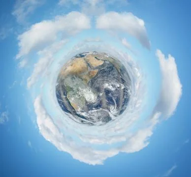 Image of planet earth - elements of this image furnished by nasa 스톡 일러스트