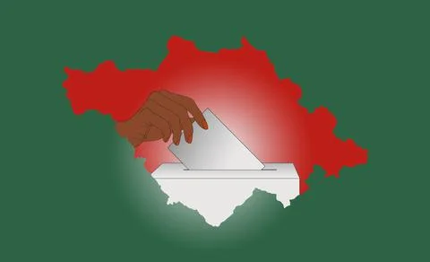 Image for political election themes in the State of Tlaxcala Stock Illustration