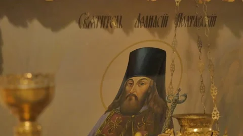 Image of Poltava Orthodox Saint Trinity Day Service in Poltava Ukraine 動画素材 64104911