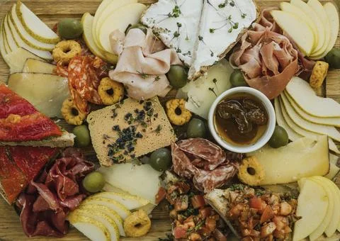 Image of portion of food Stock Photos