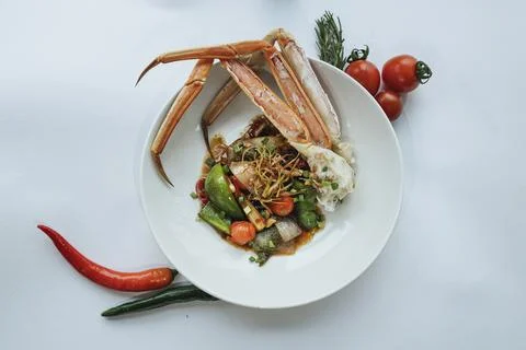 Image of portion of food Stock Photos