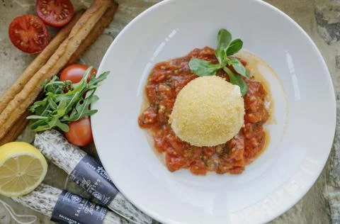 Image of portion of food Stock Photos