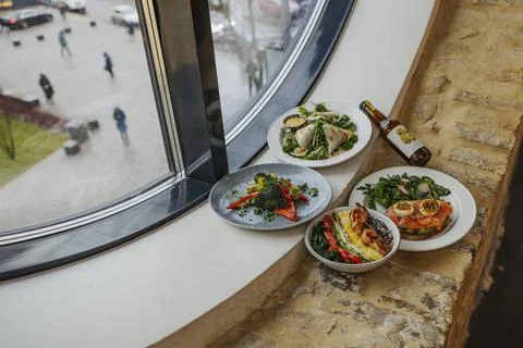 Image of portion of food Stock Photos