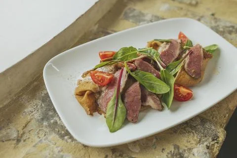 Image of portion of food Stock Photos