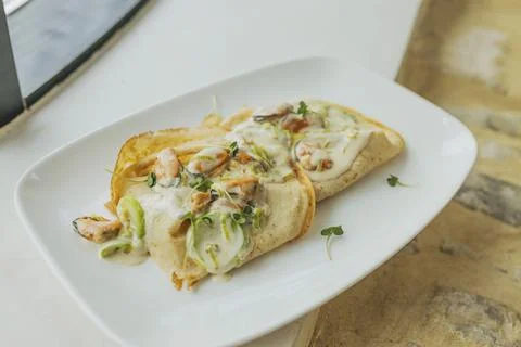 Image of portion of food Stock Photos
