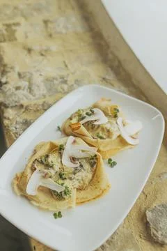 Image of portion of food Stock Photos