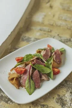 Image of portion of food Stock Photos