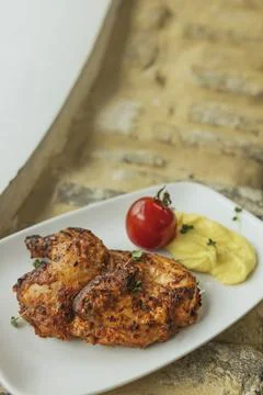 Image of portion of food Stock Photos