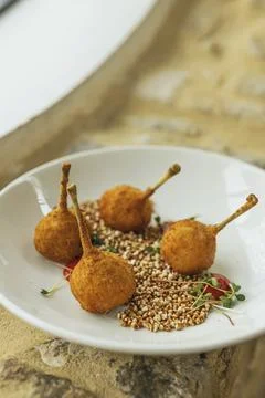 Image of portion of food Stock Photos
