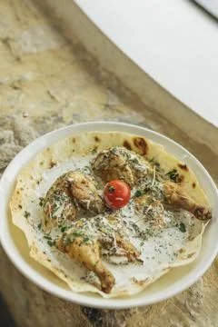 Image of portion of food Stock Photos
