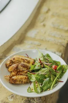 Image of portion of food Stock Photos