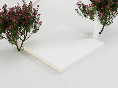 Image presents a 3D architectural model with clean lines, geometric shapes,.. Illustrazione stock