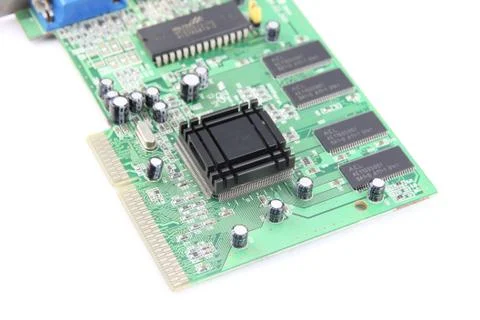Image processing the computer equipment circuit board. Foto stock