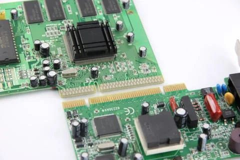 Image processing the computer equipment circuit board. Foto stock
