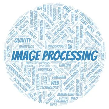 Image Processing typography word cloud create with the text only. イラスト素材