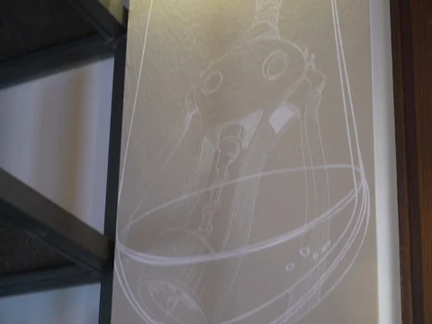 Image projected on the wall Stock Footage 81120129