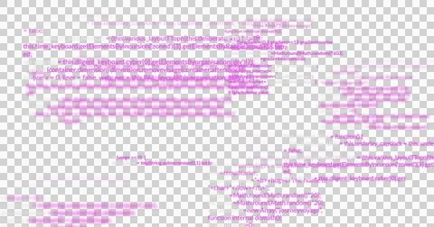 Image of purple and white computer data processing over transparent background Stock Illustration