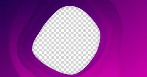 Image of purple gradient lines waving in seamless loop on white background Ilustração Stock