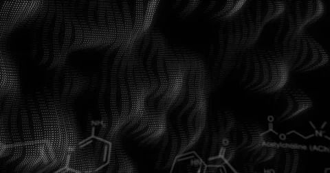 Image of qr code and network of connections over black background Stock Illustration