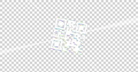 Image of QR code flashing data scanning and processing イラスト素材