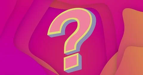 Image of question mark over red background Stock Illustration