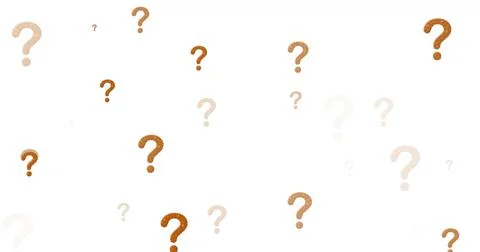 Image of question marks on white background Stock Illustration
