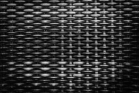 The image of the rattan interwoven to form a pattern for the background Stock Photos