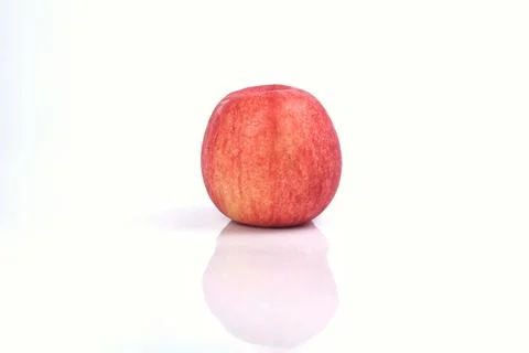 An image of red apple isolated on a white background. Food concept Stock Photos