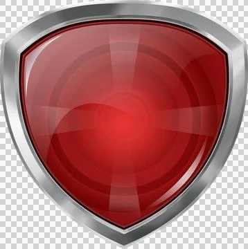 Image of red light with silver frame Stock Photos