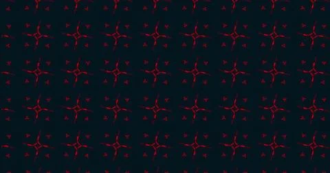 Image of red shapes on black background Stock Illustration