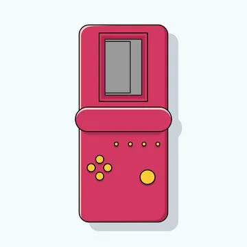 Image of red tetris. Vector illustration. Stock Illustration