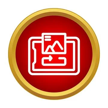 Image refresh updating content on a device screen Illustrazione stock