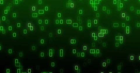 Image of repeatable shapes moving on green background 스톡 일러스트