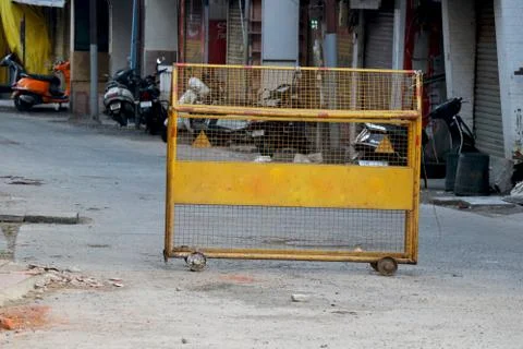 Image of road barrier Stock Photos