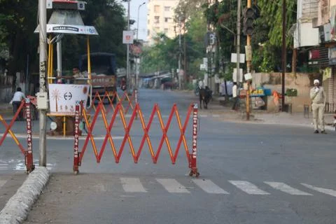 Image of road barrier Foto stock