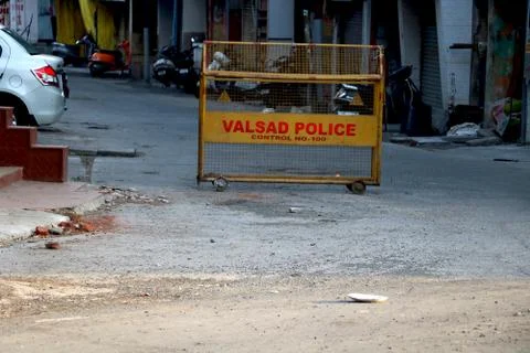 Image of road barrier Stock Photos