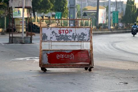 Image of road barrier Stock Photos