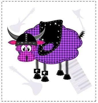 Image of a rock lamb Stock Illustration