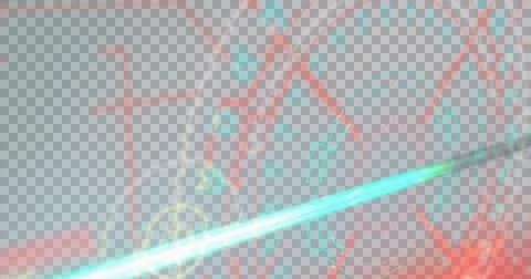 Image of rotating safe lock on black screen with interference and flashes Stock Illustration